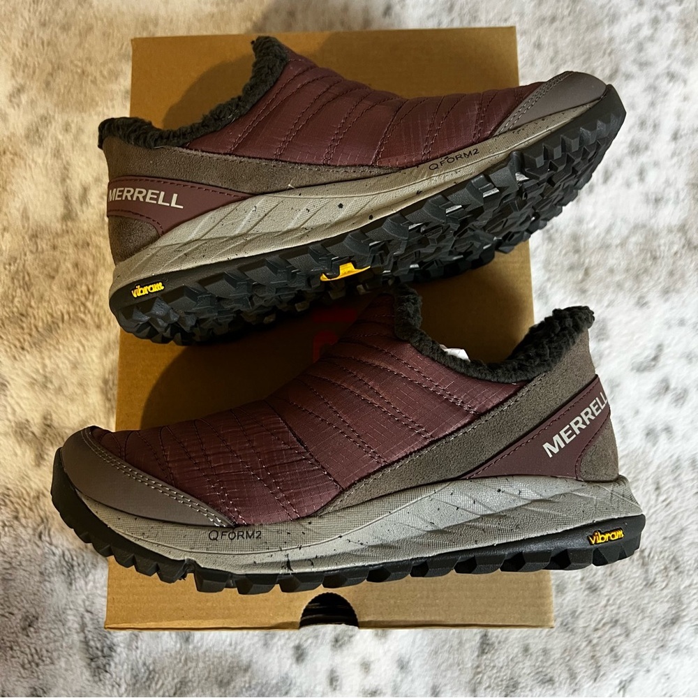 Merrell Women’s Antora Sneaker Moc Maroon Sz 5.5 / 35.5 - Picture 11 of 14
